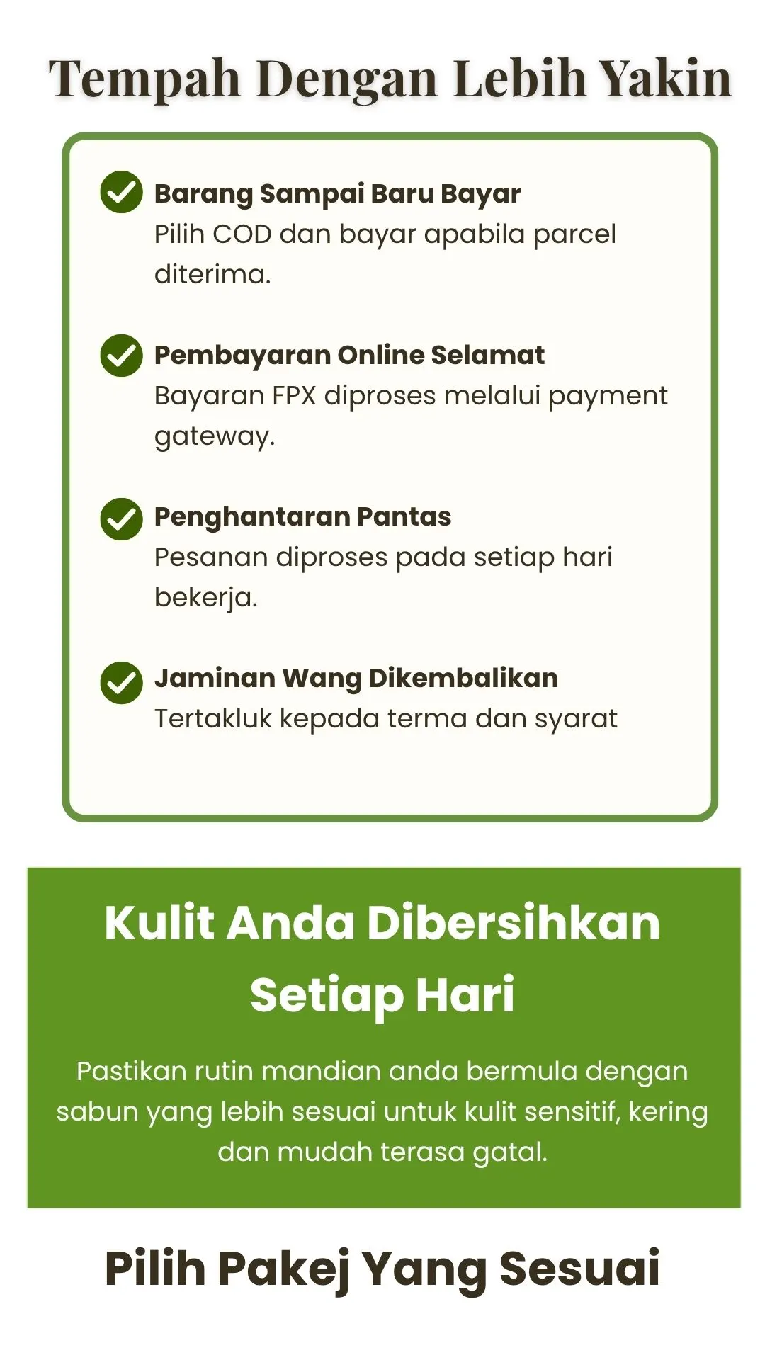 Tempah dengan yakin
